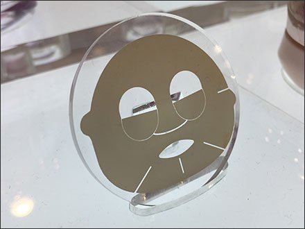Micro Facial Masks Display in Cosmetics