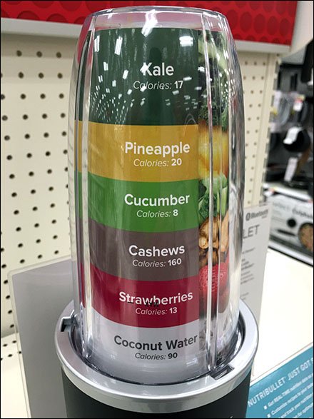 NutriBullet Color Coded Ingredient Insert