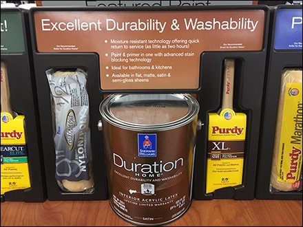 Paint Definition Endcap Display by Sherwin Williams 2
