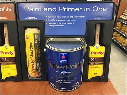 Paint Definition Endcap Display by Sherwin Williams 3
