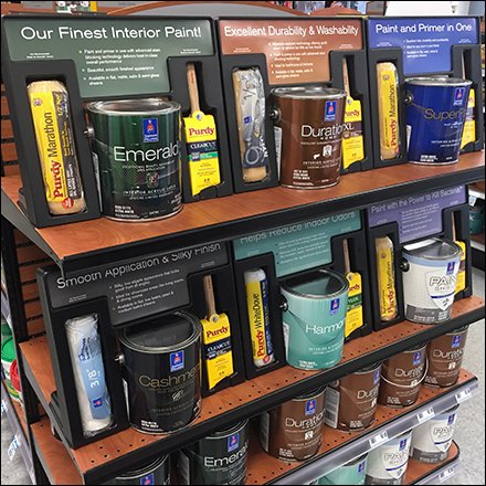Paint Definition Endcap Display by Sherwin Williams Feature