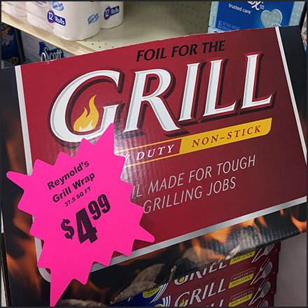 Reynolds Wrap Grill-Like Display In-Aisle Feature