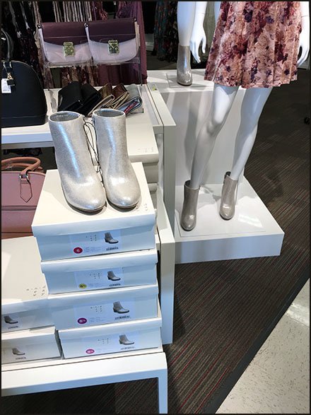Grab-and-Go Shoe Display at Target