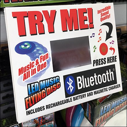In-Store Flying Disk Try-Me Endcap Feature