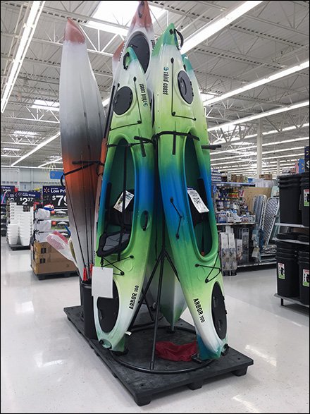 Kayak Stack TeePee Display