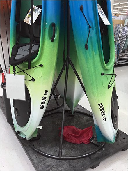 Kayak Stack TeePee Display
