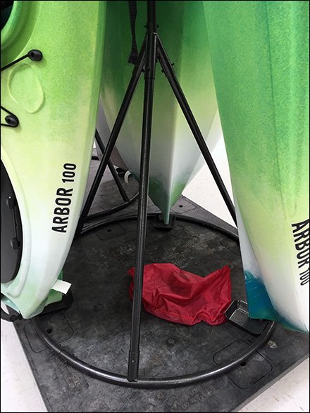 Kayak Stack TeePee Display