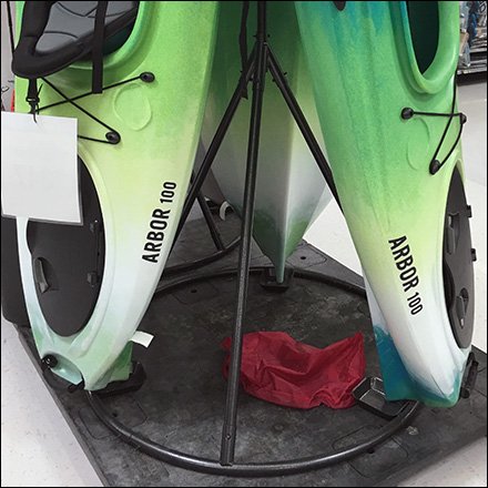 Kayak Stack TeePee Display