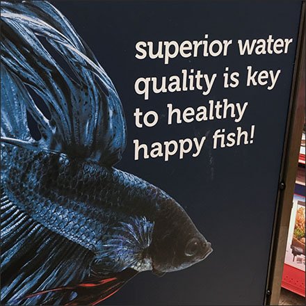 Key To Happy Fish In-Store Advice Sign Feature