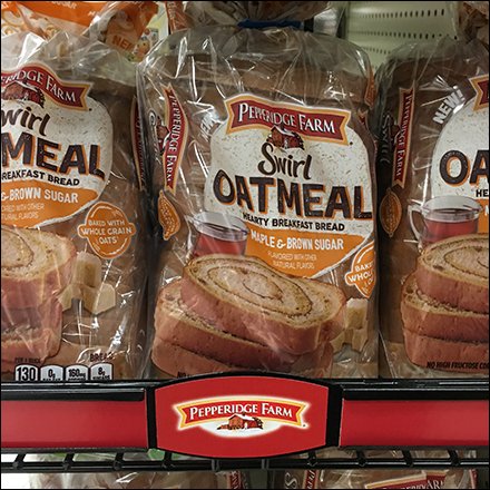 Pepperidge Farm Swirl Oatmeal Bread Sidekick Rack Feature