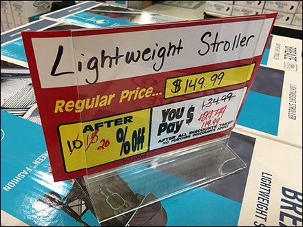 Price Countdown Clearance Sale Sign