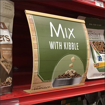 Curved Shelf Edge Signs For Emphasis