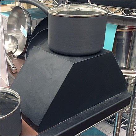 Cookware Trapezoidal Prism Pedestal Feature