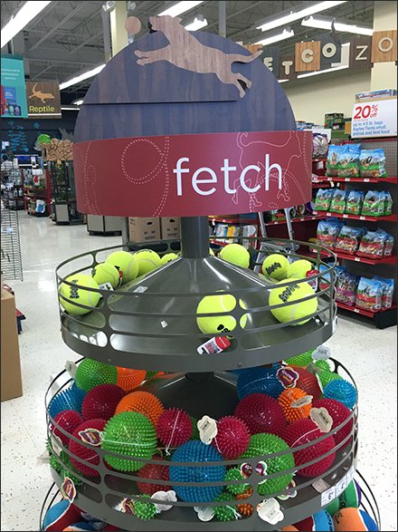 Fetch Ball-In-Motion Display At Petco