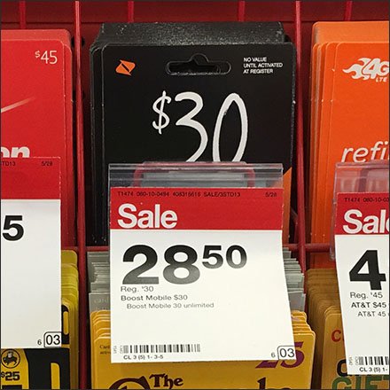 Gift Card Wire Rack Display With Bib Tags