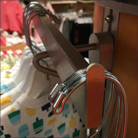 Gymboree Column-Mount Bar Merchandiser Feature