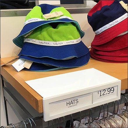 Gymboree Plastic Shelf Overlay Sign Holder