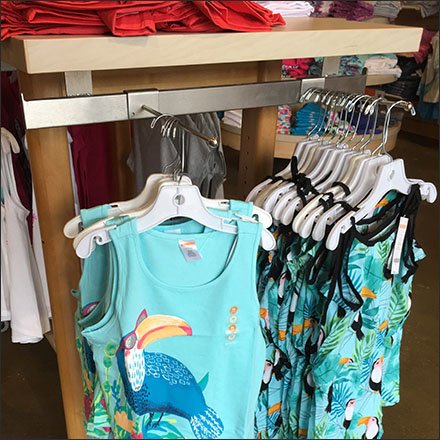 Gymboree Under-Shelf Bar Merchandiser Feature
