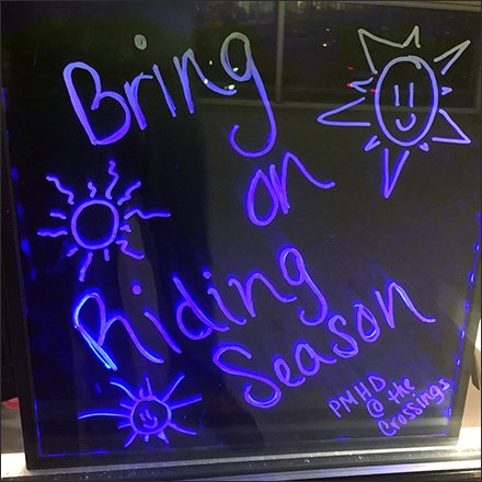 Harley-Davidson Black Light Window Sign