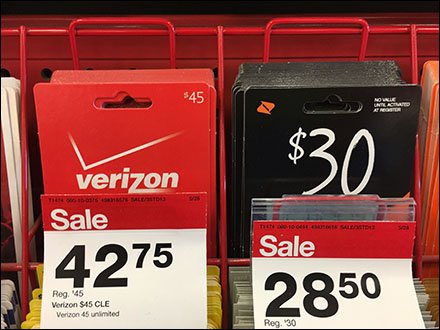Gift Card Wire Rack Display With Bib Tags