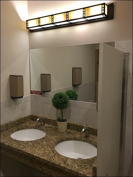 Restroom Topiary Improves Facility Image
