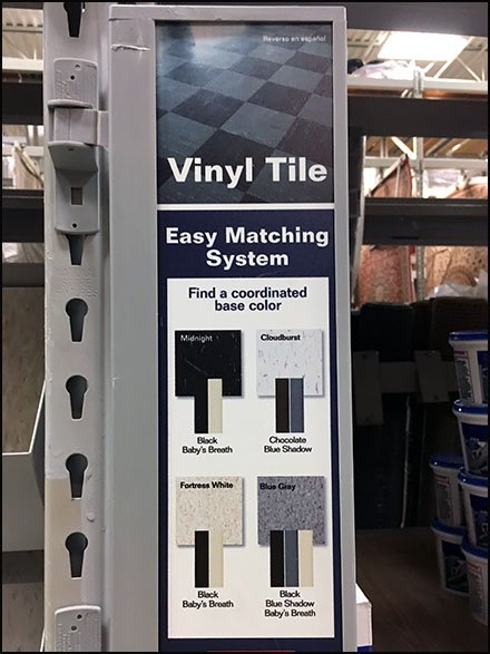 Vinyl Tile Flooring Easy Matching System