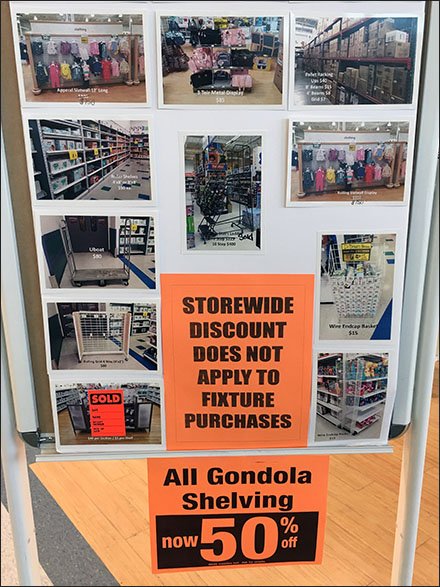 Storewide Fixture Sale Photo Montage