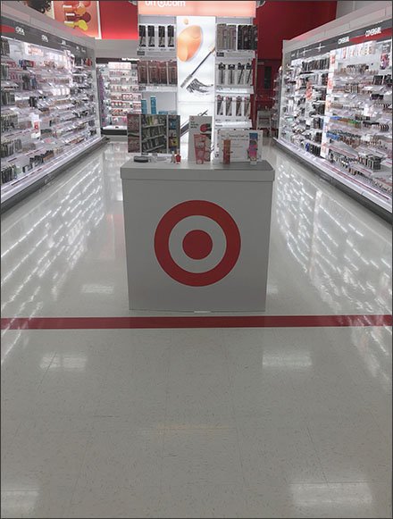 Target Branded Cosmetics Sampling Station