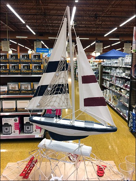 Nautical Tableware Display Bow View 1