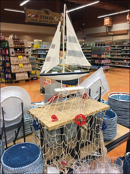Nautical Tableware Display Stern View