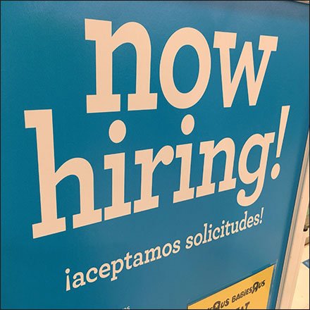 Now Hiring For Multiple Positions Entry Sign
