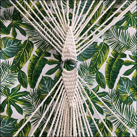 Palm Pattern Summer Hammock Presentation