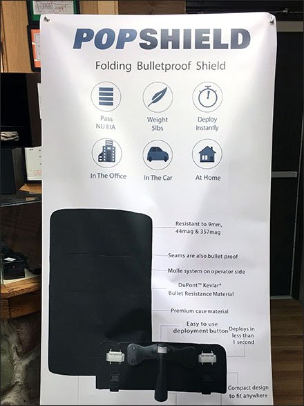 Pop Shield Bullet proof Shield Pop-Up Banners