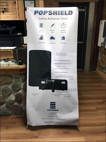 Pop Shield Bullet proof Shield Pop-Up Banners