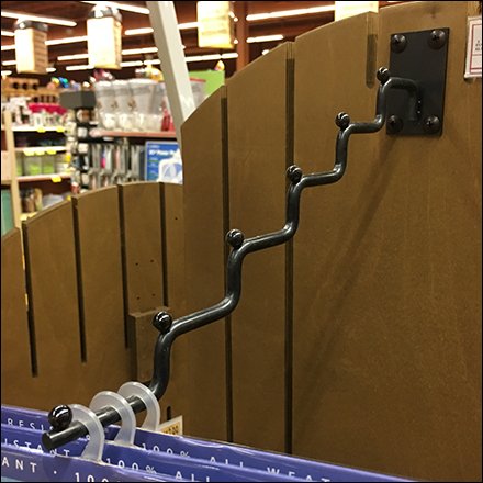 Stair-Stepped Display Hook Ballstopped