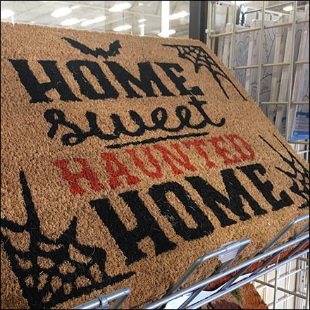 Home Sweet Haunted Home Welcome Mat Rack