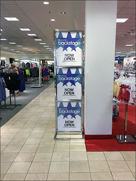 Macys Backstage Stacked Signage