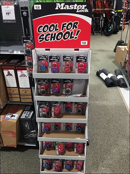 Cool For School Master Lock Display