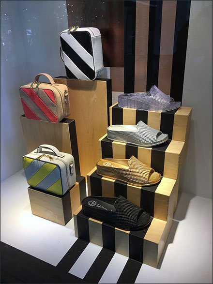 Nordstrom Racing Stripe Visual Merchandising