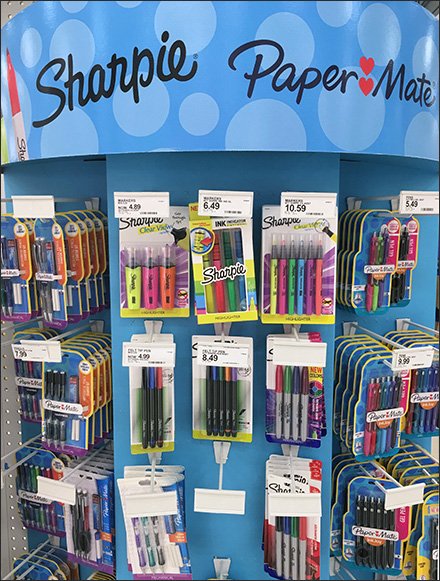 Dual Sharpie and PaperMate Endcap Display
