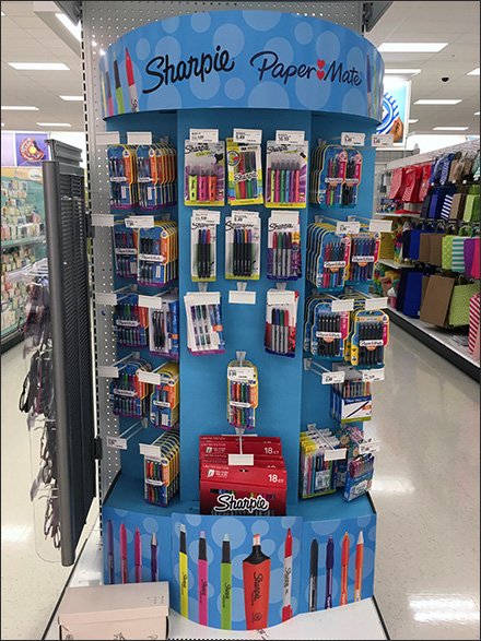 Dual Sharpie and PaperMate Endcap Display