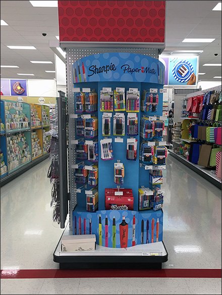 Dual Sharpie and PaperMate Endcap Display