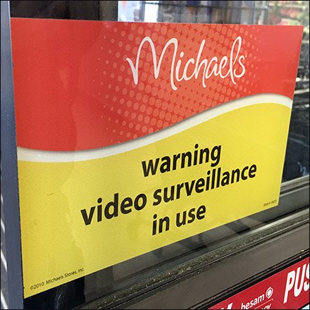 Warning Video Surveillance In Use
