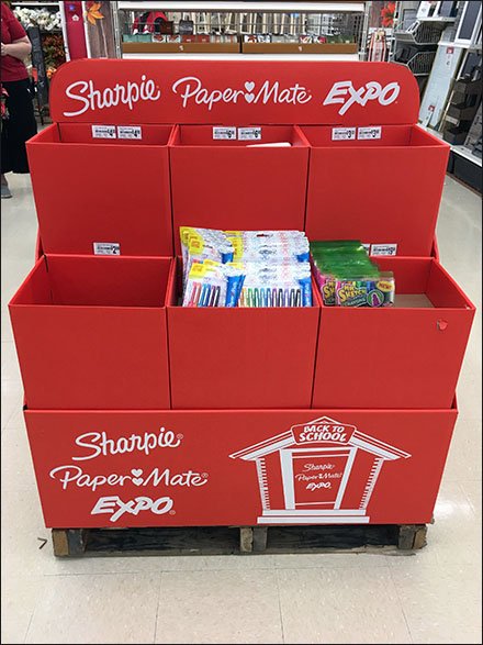 Back-To-School Sharpie and Papermate Display