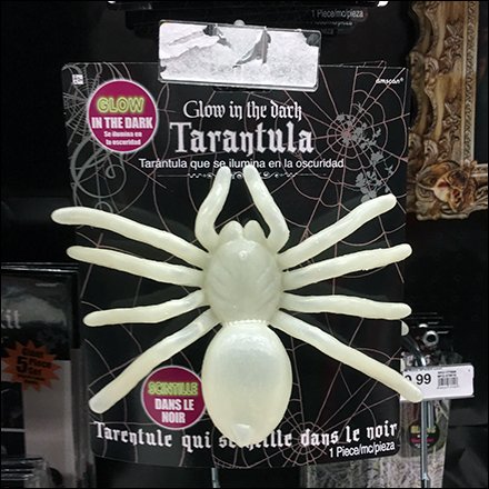 Carded Tarantula Scan Hook Merchandising