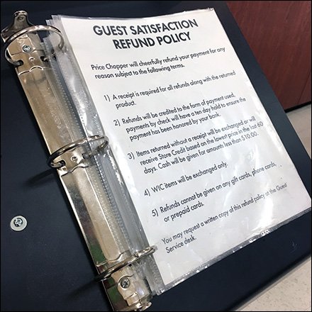 Guest Satisfaction Refund Policy Binder