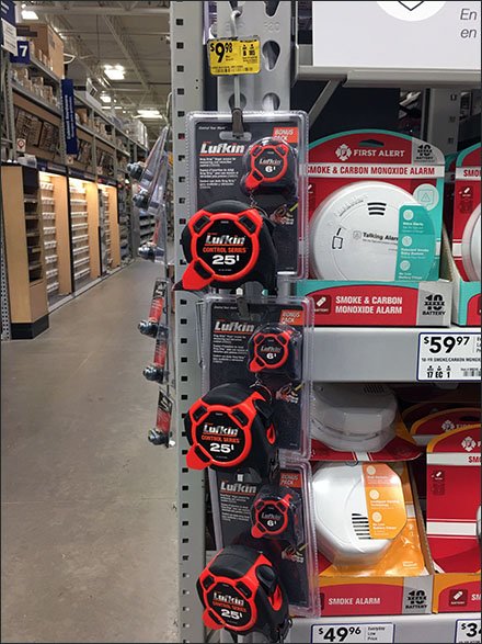 Luftkin Tape Measure Two-Fer Strip Merchandiser