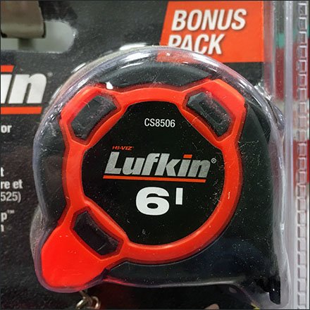 Luftkin Tape Measure Two-Fer Strip Merchandiser