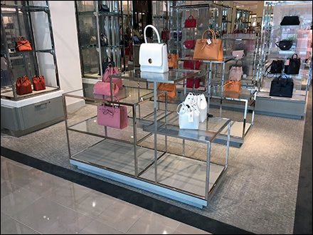 Neiman Marcus Chrome Display Table Intricacy