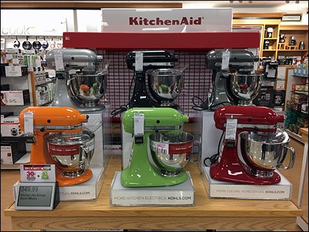 Kohls KitchenAid Colorful Mixer Island